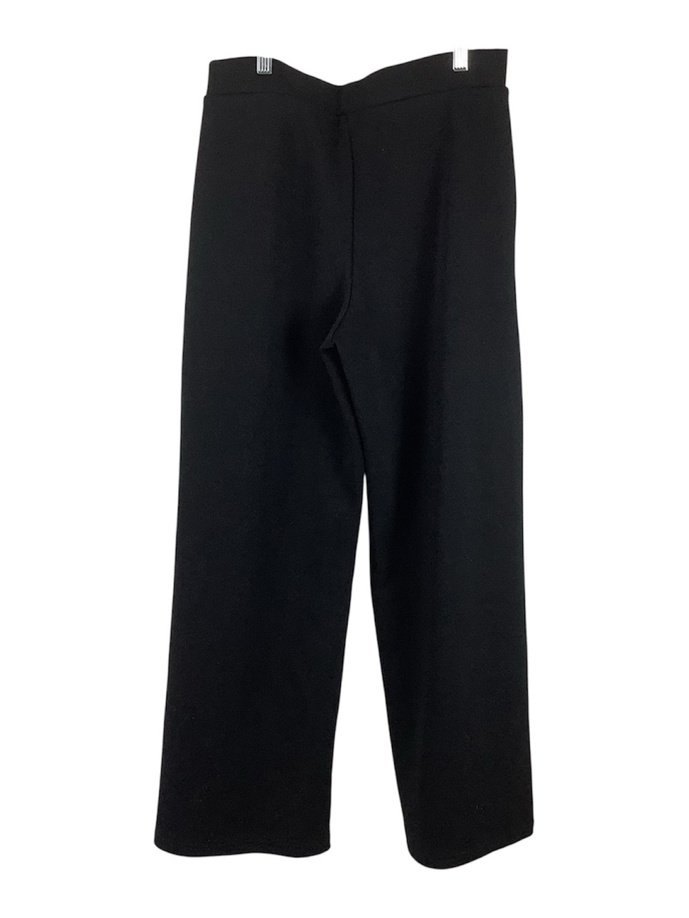 NWT OGL Black Textured Mid Rise Pull On Straight Pant w/ Pockets - Picture 2 of 5